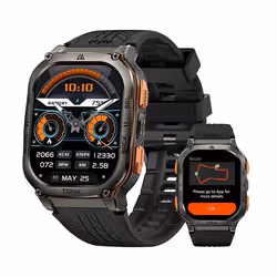 KOSPET M3 Ultra Montre Connectée homme Montre Sport GPS 40+ jours 50m Etanche Tracker dActivit Répondre/appeler Sommeil -Noir