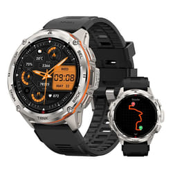 KOSPET Montre connecté Homme T3 Ultra GPS 50m Etanche 45+ jours Répondre/appeler Sommeil Tracker dActivit- Argent