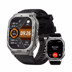 KOSPET M3 Montre connectée homme Montre intelligente 50m Etanche 40+ jours Montre de fitness numériques AI Voice  -Argent
