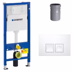 Contenu du pack bâti-support Duofix UP100 + réservoir pour WC 112 cm + Plaque DELTA50 + Manchon de raccordement Ø 90/100 MM ( ...
