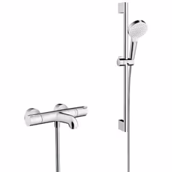 Description générale Le set Ecostat 1001 CL Mitigeur Thermostatique bain/douche + Set de douche Crometta Vario (13201000-CROM ...