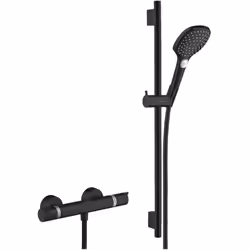 Un style graphique et chic pour votre salle de bain. Les finitions de robinetterie Noir mat, gages de modernité, séduiront le ...