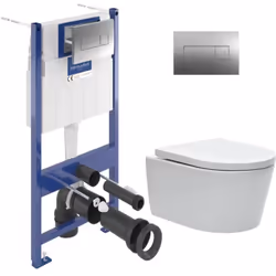 Description générale Choisissez la qualité et la simplicité d’installation du Pack WC Bâti-support + WC Swiss Aqua Technologi ...