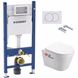 Description générale Optez pour la qualité et la simplicité d’installation du Pack WC Bâti-support + WC Swiss Aqua Technologi ...