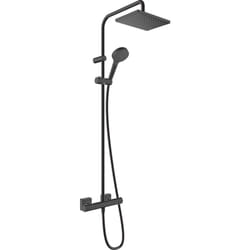 Vernis Shape Colonne de douche 230 1jet EcoSmart 9l/min avec mitigeur thermostatique, Noir mat (HG-26097670) - Hansgrohe