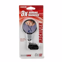 Carson MagniLook loupe 6x Gris, Transparent, Blanc