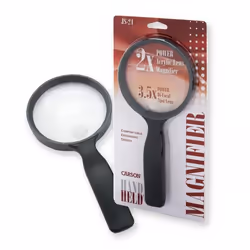 Carson JS-24 loupe 2x Noir, Transparent