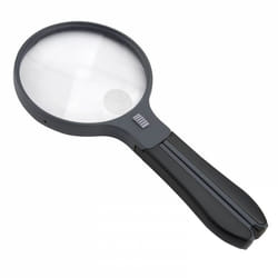 Carson Split Handle loupe 3,5x Noir, Transparent