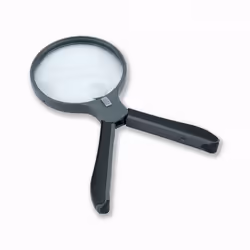 Carson Split Handle loupe 3,5x Noir, Transparent