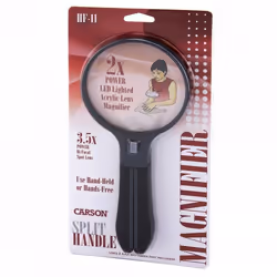 Carson Split Handle loupe 3,5x Noir, Transparent - Vue supplémentaire 7