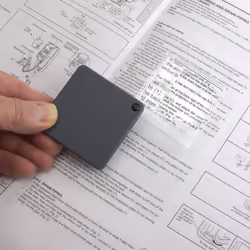 Carson MagniFlip Plus loupe 7x Noir, Transparent