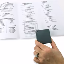 Carson MagniFlip Plus loupe 7x Noir, Transparent - Vue supplémentaire 4