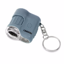 Carson MICROMINI 20X, Microscope numérique, Bleu, Argent, 20x, LED, Batterie, 23 mm