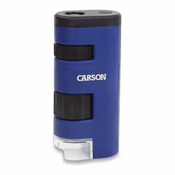 Carson PocketMicro, Noir, Bleu, 60x, 20x, LED, 48,3 mm, 27,9 mm