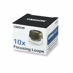 Carson VERSALOUPE loupe 10x Noir, Acier inoxydable