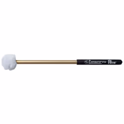 Vic Firth MT3A, Mallets, Aluminium, Métal, Noir, Or, Blanc, Toison, Rond, Doux