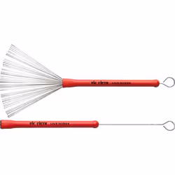 Vic Firth Brushes LW Live Wires, Baguettes balais, Gris, Rouge, Rond