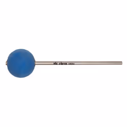 Vic Firth VicKick Beaters, mousse, Bleu, Chrome, Rond, 4,76 cm, 196,8 mm