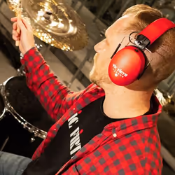 Vic Firth VXHP0012 écouteur/casque Avec fil &sans fil Arceau Musique Micro-USB Bluetooth Noir, Rouge - Vue supplémentaire 4