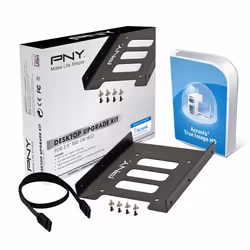 PNY Desktop Upgrade Kit, Universel, Cage disque dur, Métal, Noir, 2.5", 2.5" SSD /HDD