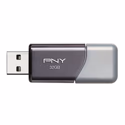 PNY 32GB USB 3.0 lecteur USB flash 32 Go USB Type-A 3.2 Gen 1 (3.1 Gen 1) Argent