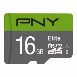 PNY Elite microSDHC 16GB, 16 Go, MicroSDHC, Classe 10, UHS-I, Class 1 (U1)