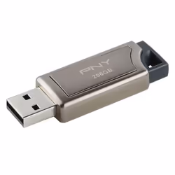 PNY Pro Elite, 256 Go, USB Type-A, 3.2 Gen 1 (3.1 Gen 1), 400 Mo/s, Sans capuchon, Gris