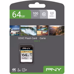 PNY Elite-X 64 Go SDXC UHS-I Classe 10