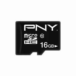 PNY Performance Plus, 16 Go, MicroSDHC, Classe 10, Noir