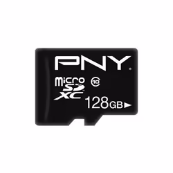 PNY Performance Plus, 128 Go, MicroSDXC, Classe 10, Noir
