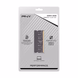 PNY MN8GSD42666 module de mémoire 8 Go 1 x 8 Go DDR4 2666 MHz