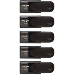 Pack de 5 Clés USB 2.0 - PNY - Attaché 4 - 32 Go