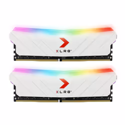 PNY XLR8 Gaming EPIC-X RGB, 32 Go, 2 x 16 Go, DDR4, 3200 MHz, 288-pin DIMM, Blanc