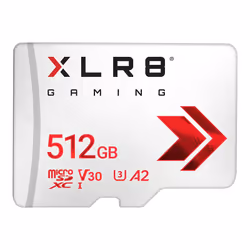 PNY XLR8, 512 Go, MicroSDXC, Classe 10, UHS-I, 100 Mo/s, 90 Mo/s