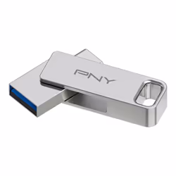 PNY DUO LINK lecteur USB flash 128 Go USB Type-A / USB Type-C 3.2 Gen 1 (3.1 Gen 1) Acier inoxydable