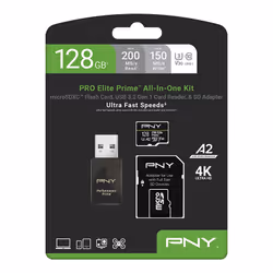 PNY PRO Elite Prime 128 Go MicroSDXC UHS-I Classe 10 - Vue supplémentaire 8