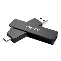 PNY DUO LINK V3 lecteur USB flash 2 To USB Type-A / USB Type-C 3.2 Gen 2 (3.1 Gen 2) Noir