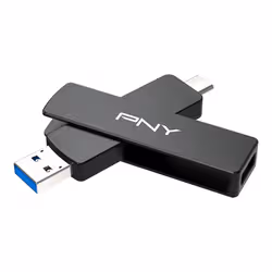PNY DUO LINK V3 lecteur USB flash 2 To USB Type-A / USB Type-C 3.2 Gen 2 (3.1 Gen 2) Noir - Vue supplémentaire 2