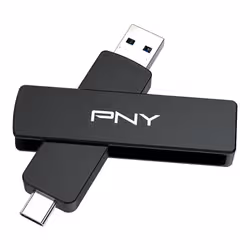 PNY DUO LINK V3 lecteur USB flash 2 To USB Type-A / USB Type-C 3.2 Gen 2 (3.1 Gen 2) Noir - Vue supplémentaire 4