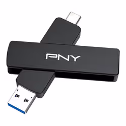 PNY DUO LINK V3 lecteur USB flash 2 To USB Type-A / USB Type-C 3.2 Gen 2 (3.1 Gen 2) Noir - Vue supplémentaire 5