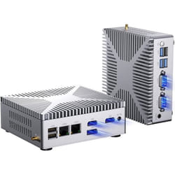 Mini PC Industriel Kinupute 12ème Alder Lake-N100 16G DDR4 256G NVME SSD Windows 11 Pro COM RS232 Dual LAN 4K60Hz 2xHDMI/DP WiFi6