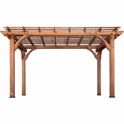 Pergola Bois, 100% Bois de Cèdre - Pergola Terrasse 305x472cm - Pergola Jardin Facile à Assembler - Pergola Autoportée au Design Luxueux, Espace