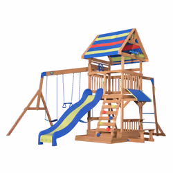 Backyard Discovery Playset Northbrook, 3 an(s), 10 an(s), Bois, 112,8 kg, Multicolore