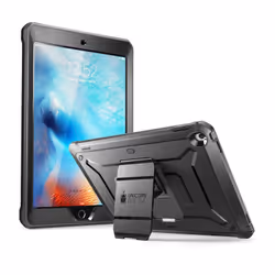 Supcase Unicorn Beetle PRO SUP-IPAD2017-9.7-UBPRO-BLACK/BLACK, Housse, Apple, Apple iPad 9.7 (2017), 24,6 cm (9.7")