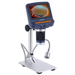 Levenhuk DTX RC1, Microscope numérique, Bleu, Gris, Métal, LCD, 10,9 cm (4.3"), MicroSD (TransFlash)