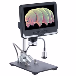 Levenhuk DTX RC2, Microscope numérique, Noir, Gris, Métal, LCD, 17,8 cm (7"), MicroSD (TransFlash)