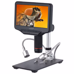 Levenhuk DTX RC4, Microscope numérique, Noir, Métal, LCD, 17,8 cm (7"), MicroSD (TransFlash)