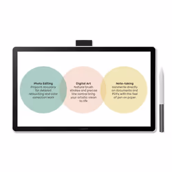 Wacom One 14 tablette graphique Noir, Blanc 2540 lpi 309 x 174 mm USB - Vue supplémentaire 3