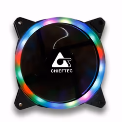 Chieftec AF-12RGB, Ventilateur, 12 cm, 1200 tr/min, Noir