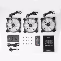 Chieftec Chieftronic Nova Set Ventilateur 12 cm Noir 3 pièce(s) - Vue supplémentaire 13